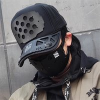Multifunction Punk Techwear Baseball Cap Men Women Hip Hop Tactical Hat Halloween Cosplay Costumes Accessories