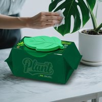 Plant Leaf Cleaning Wipes 50 Pieces Instant Dust Removal and Shine for Potted Plants Fiddle Leaf Fig Monstera Weekly Care Garden