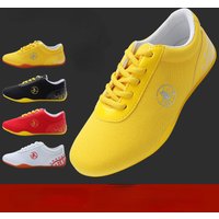 Canvas Kung Fu Shoes Martial Arts Tai Chi Taekwondo Wu Shu Karate Sport Shoe Couple Sneakers Adult Shoes Large Size 27-46