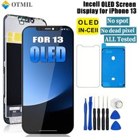 True OLED Screen Display for iPhone 13 6.1 Inch Touch Screen LCD Replacement Digitizer Assembly with Glass Protetcor + Tools