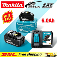 Makita 18V 6.0Ah Lithium Ion Battery BL1860B + DC18RC Charger 1/2/3/4 Batteries for Makita Power Tools .