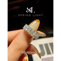 1.4ct Moissanite Diamond Ring for Women 925 Sterling Sliver Wedding Engagement Daily Wear Luxury Fine Jewelry