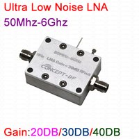 50Mhz-6GHZ 20DB 30db 40db Ultra Low Noise LNA Amplifier NF=0.4 Drive Receiver System RF Signal amplification AM FM MW SDR Radio
