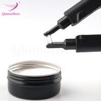 GlamorDove Strong Hold Keratin Glue Powder – Italian Fusion Protein Adhesive for I/U/V Tip Hair Extensions