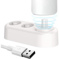 Replacement Inductive Charger Compatible with Oral B iO 2/3/4/5/6 Electric Toothbrush, Charging Base with 2 Brush Heads Holder