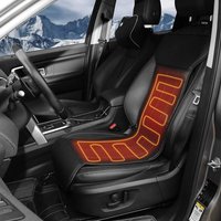 1 Paar Autositzbezüge, luxuriöser Autoschutz, 30–70 ° C Universeller rutschfester Fahrersitzbezug mit Rückenlehne, Schwarz
