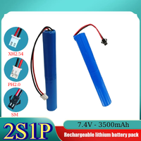 7.4V 3500mAh 18650 2S1P Built-in BMS Rechargeable Lithium-ion Battery Pack for Camera Electric Toys Battery Beauty Instrument