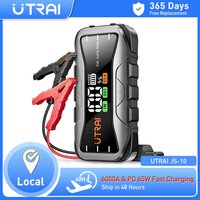 UTRAI 27000mAh Car Jump Starter Power Bank 6000A Car Booster Auto Awaryjne urządzenie rozruchowe Jump Start dla benzyny Diesel