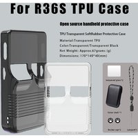 New Open-source Handheld Protective Case for R36S Portable Game Console Accessory Storage Transparent Shell All in One