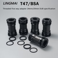 Bicycle Bottom Bracket Ceramic Bearing BB T47 Thread 68mm 73mm 86.5mm Bsa 68mm 73mm for Mountain Road Bike Central Movement DUB
