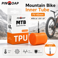PINMOAP MTB Bike Inner Tube 26 27.5 29 Inch Bicycle Tire Tube Butyl Rubber Schrader Valve Mountain Cycling Spare Repair Parts