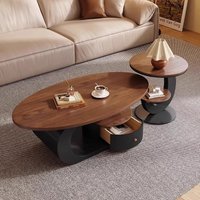 Walnut Wood Coffee Table A Light Luxury And High-End Feel Mesa Is New Style Tables Designer Small Room French Chinese Furniture