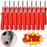 AliExpress NONE 1 20Pcs Tyre Valve Core Remover Tool for Car Bike Motorbike Truck, Tire Valve Stem Repair Screwdriver Set