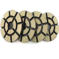 9PCS Ceramic Polishing Pads 4 Inch 100mm Concrete Floor Grinding Wheel Diamond Dry /Wet Use Coarse