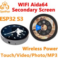 DeepSeek AI Voice Chat BOX EPS32-S3 1.8 inch Round LCD Display Touch WIFI AIDA64 Secondary Screen /Video MP3 /Photo