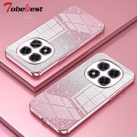 For Xiaomi Redmi 14C Note 14 Pro Plus 4G 5G Case Soft Silicone Bling Glitter Plating Silicone Cover