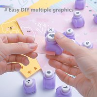 1PC Purple Mini Scrapbook Punches 10mm for Handmade Cutter Diy Flower Paper Gift Card Crafts Printing Pattern Punch Hole Puncher