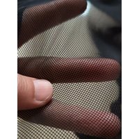 Black Four-Sided Elastic Net Fabric Lycra Mesh Fabric Diamond Net Eye Fabric Knitted Fabric for All Seasons 160cm Width