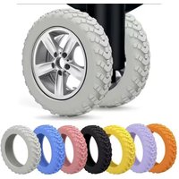 8Pcs/Set Thicken Texture Silicone Wheels Protector For Luggage Reduce Noise Travel Luggage Wheels Cover Luggage Accessories