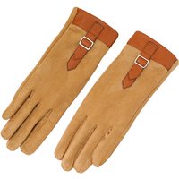 AliExpress LAOVCE New Winter Women Fashion Elegant Retro Suede Leather Buckle Keep Warm Gloves Plus Velvet Touch Screen Cycling Drive Windproof