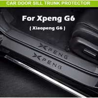 Für Xpeng G6 2023-2025 Auto-Schwellenschutzstreifen Schutzaufkleber Tür-Kofferraum-Kratzschutz Trittfestes Exterieur-Styling