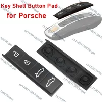 Car Key Shell Key Pad Replacement Rubber Button Pad Replace for Porsche Cayenne 9YA Panamera 718 Taycan 911