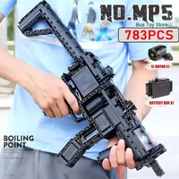 Mould King MP5 Submachine Gun Toys Handmade DIY Building Block Gun Series Sustainable Shooting MOC Creative Model Birthday Gift