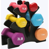 Vertical Stand Frame Workout Equipment Household Strength Training 3 Layer Dumbbell Rack for Gym Home Dumbbells Fitness Exercise
