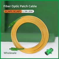 Wholesale Fiber Optic Cables 1.5M-40M SC/APC-SC/APC Indoor FTTH Indoor FTTH Simplex Mode Fiber Optic Connectors