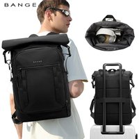 Bange expandable outdoor backpack,casual student schoolbag, lightweight rolled-up cover computer backpack for men&women