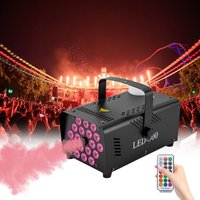 500W Christmas Fog Smoke Machine with Wireless Remote Control Colourful LED Light for Halloween Wedding Parties KTV DJ Stage