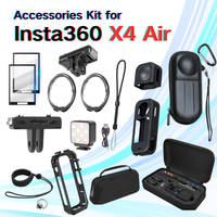 For DJI Insta360 X4 Air Screen Protector film Lens Guard, Silicone Protective Case Metal Magnetic adapter, Frame Cage,lighting