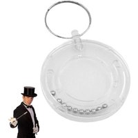 Coin Escape Puzzle Remove The Coin Puzzle Keychain Coin Disappear Magic Props For Beginner Magicians Fantastic Coin Disappearing