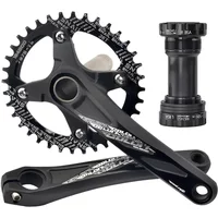 AliExpress GOLDIX 104BCD Wide and narrow teeth bicycle crankset 170/175mm crank Round/Oval chain ring 32T/34T/36T/38T Bicycle crankset