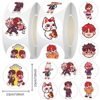 AliExpress Bandai 500pcs Anime Cute DANDADAN Stickers Roll Children DIY Cartoon Sealing Decals Notebook Guitar Bike Decoration Sticker Reward Gift