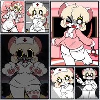 Anime T-Terrible Mouse Lorna posters Self-adhesive Paper Print Home Living Room Bedroom Entrance Bar Cafe Art
