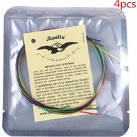 4PCS Ukulele Guitar String Set Colorful Nylon Strings For 21/23/26 Inch Ukulele Guitar Accesories