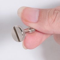 5 PCS Light Stand Tripod Screw 1/4 Mounting Gimbal Quick Release Camera Silver Flat Head
