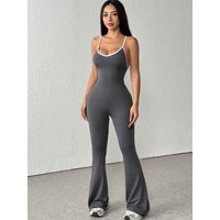 Women's Jumpsuits Streetwear Fashion Summer New Casual Slim Clothing Solid Sexy Sling Backless Elegant Female Jumpsuits Clothing