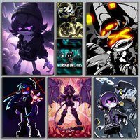 Murder Drones Poster Art With Prints Home bedroom living room decoration gift
