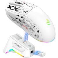 New HXSJ-T90Pro 3-mode Wireless E-sport gaming mouse with charging dock RGB lighting optical game mouse for laptop desktop Mac