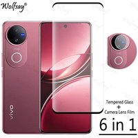 Full Cover Tempered Glass For Vivo V50 Screen Protector For Vivo V50 V 50 5G Camera Lens Film Glass For Vivo V50 Glass 6.77 inch