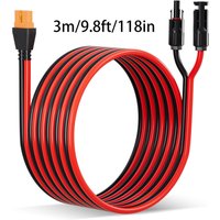 JMUYTOP 12AWG XT60i to Solar Connector Extension cable pure copper 4mm2 For Solar Panel LiFePO4 Batteries Ecoflow Power Station