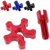 Motorcycle Aluminum Slotted Screws M8x1.25 Clutch Cable Wire Adjuster Clutch Levers for AR125LC EN500 ER6-F ER6-N GPX250 GPX600