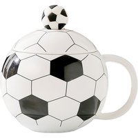 World Football Ceramic Cup with Lid, Sports Souvenir Planet Mug, Coffee Water Cups, Handheld Gift