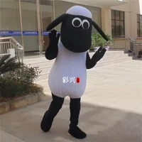 White Black Sheep Lamb Mascot Costume Fancy Dress Christmas Cosplay Outfit Advertising Suit for All Ages