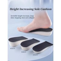 Invisible Height Increase Insoles EVA Memory Foam Men Women Shoe Insole Heel Lifting 2/3/4CM Taller Cushion Heighten Shoe Pad