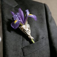 Creative DIY Flower Arrangement Brooch for Women Men Fashion Metal Bowknot Bouquet Pins Corsage Casual Wedding Accessories Gifts