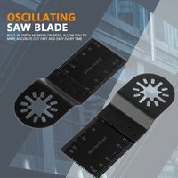 20PCS Oscillating Multi Tool Blades 34mm Multifunctional Saw Blades Oscillating Set for Repairing Cutting