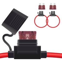 2PCS Inline Fuse Holder 10/12/14/16/18AWG Car Gauge Inline Fuse ATO/ATC Standard Blade Fuse 5A 10A 15A 20A 30A 40A Fuse Holders
